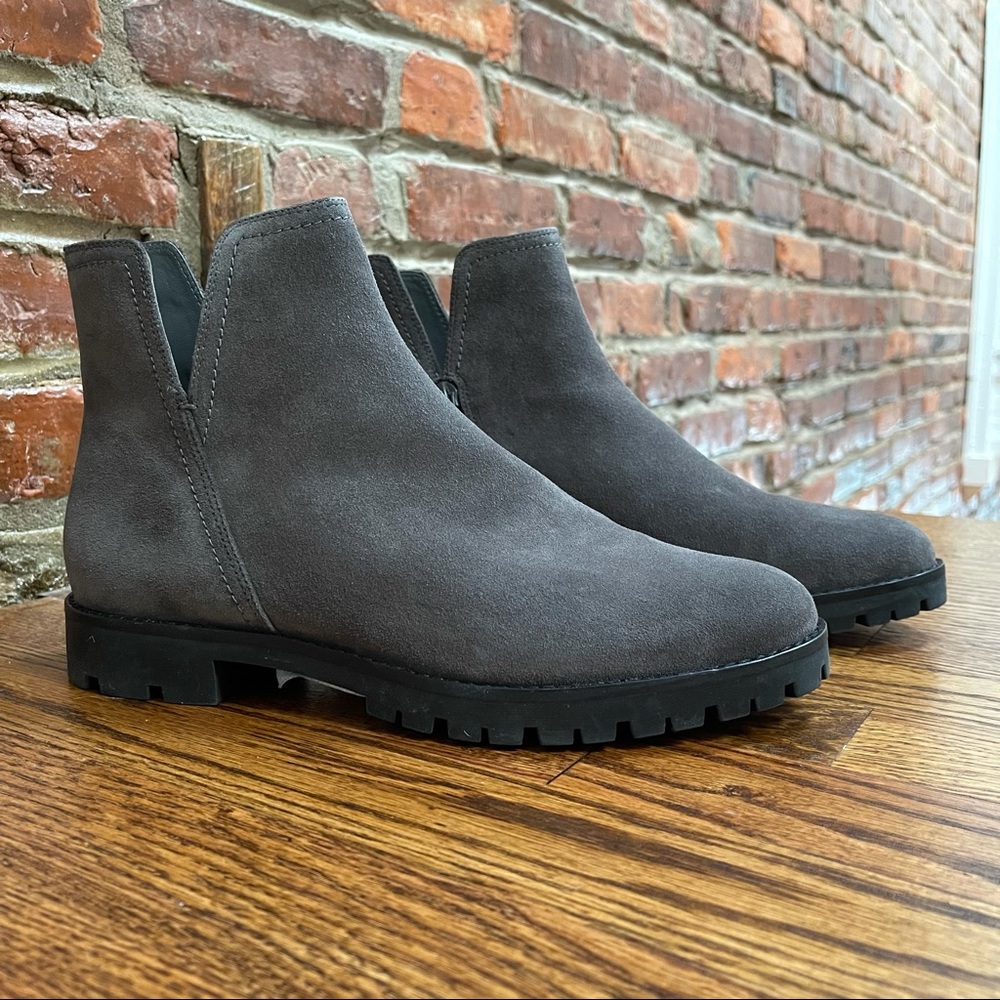 Vince Jacee Water Repellent Boot | Grey Suede
